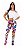 Legging Digital Skull Mosaic - Imagem 1