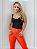 Legging Cós Alto Zíper Laranja - Imagem 1