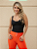 Legging Cós Alto Zíper Laranja - Imagem 2