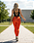 Legging Cós Alto Zíper Laranja - Imagem 1