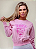 Blusa Moletom Coroa Rosa Bebê - Imagem 1