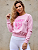 Blusa Moletom Coroa Rosa Bebê - Imagem 3