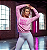 Blusa Moletom Coroa Rosa Bebê - Imagem 1