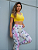 Blusa Gola V Bolso Amarela - Imagem 1
