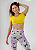 Blusa Gola V Bolso Amarela - Imagem 2