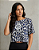 Blusa Curta Solta Onça Azul - Imagem 2