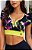 Blusa Tiras Babado Camuflada - Imagem 1