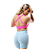 Top Bojo Cruzado Rosa Flúor (COM AVARIA) - Imagem 5