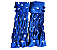 Polaina Fitness Azul Estrelas - Imagem 1