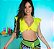 Top Cropped Amarrar Amarelo Flúor (COM AVARIA) - Imagem 6