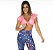 Top Cropped Amarrar Rosa Flúor - Imagem 1