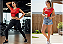 Blusa Suplex Tule Vermelha Preta - Imagem 2