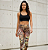 Calça Legging Laranja Estampada - Imagem 1