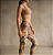 Calça Legging Laranja Estampada - Imagem 2