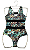 Body Verde Estampado - Imagem 1