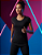 Blusa Mullet Tiras Shine Preta - Imagem 3