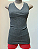 Blusa Canelada Cinza Mescla - Imagem 1