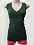 Blusa Canelada Verde Musgo - Imagem 1