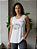 Regata Mullet Bamboo Giletada Branca - Imagem 2