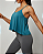 Blusa Cropped Verde Escuro - Imagem 1