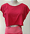 Blusa Cropped Bolsinho Vermelho - Imagem 1