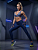 Legging Texturizada Brilho Azul - Imagem 1