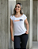 Blusa Titanium Branca Laranja - Imagem 1