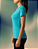Blusa Baby Look Flame Verde - Imagem 4