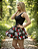 Vestido Casual Caveira Rosas - Imagem 3