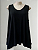 Blusa Manga Vazada Preta - Imagem 1