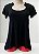 Blusa Mullet Manga Curta Preta - Imagem 1
