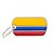 My Family Plaquinha de Identificação Bandeira Colômbia - Imagem 1