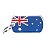 My Family Plaquinha de Identificação Bandeira Austrália - Imagem 1