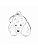 My Family Plaquinha de Identificação Poodle Branco - Imagem 1