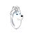 My Family Plaquinha de Identificação Husky Siberiano Cinza e Branco - Imagem 1