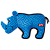 Brinquedo para Cães Kong Ballistic Rhino Medium/Large (LRH11) - Imagem 2
