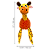 Brinquedo para Cães Kong Floofs Shakers Giraffe - Imagem 4