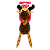 Brinquedo para Cães Kong Floofs Shakers Moose - Imagem 1