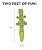 Brinquedo para Cães Outward Hound Fire Biterz Lizard Verde Large (30012) - Imagem 2