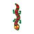 Brinquedo para Cães Outward Hound Fire Biterz Laranja e Verde (32175) - Imagem 1