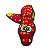 Brinquedo para Cães Outward Hound Tough Seamz Snake Red XL (32138) - Imagem 4