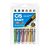 Caneta Brush Pen Metallic 6 Cores Cis - Imagem 1