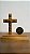 Adorno mesa Crucifixo e Medalha São Bento (Ouro Velho) - Imagem 1