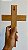 Crucifixo de Madeira Ouro Velho 25cm - Imagem 2