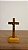 Crucifixo de Mesa Madeira 10cm Ouro Velho - Imagem 1