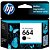 Cartucho HP 664 preto Original (F6V29AB) - Imagem 1