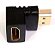 Conector HDMI macho para HDMI Femea 90 graus - Imagem 1