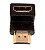 Conector HDMI macho para HDMI Femea 90 graus - Imagem 2