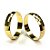 Par de Alianças 4mm Suécia - Ouro 18k - Imagem 1