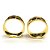 Par de Alianças Mônaco 10MM - Ouro 18k - Imagem 2